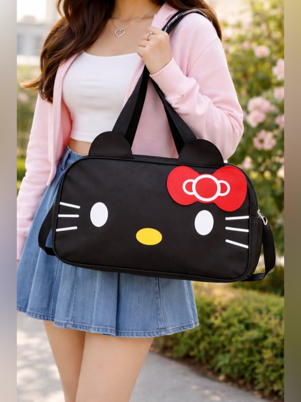 Hello Kitty Tote Bag – Black– NWOT